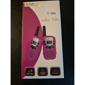 Travel T-388 2-Piece Multi Channel‎ Walkie Talkie Set w/Built-in Light, 3 Colors